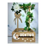 glow moon Ledli 40 Uçurma Sepeti / Kırk Uçurma Sepeti / Babyshower / Bebek Hediye Sepeti /teyze Sepeti