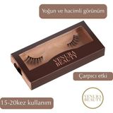 Glow Yoğun & Hacimli Takma Kirpik - Dramatik, Çekik Görünüm - Şeffaf Bant - Siyah