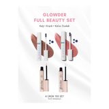 Glowder Natural Glowder Kaş Serumu Kirpik Serumu Dudak Dövmesi Seti – Klasik Nude & Sıcak Gül Lip Stain Avantajlı
