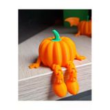 Glowify Prime Glowify Prime Oturan Bal Kabağı Oturan Pumpkin Dekoratif Halloween Cadılar Bayramı Dekor Aksesuar Turuncu