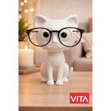 glowify prime glowify prime SEVİMLİ SİYAH KEDİ Gözlük Standı Dekoratif Gözlük Tutucu Masaüstü Gözlük Standı Hediye Organizer