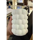 Glowify Prime Glowify Prime Tuğla Desen Renkli Makyaj,Fıçalık,Kalemlik,Vazo Düzenleyici Organizer Beyaz
