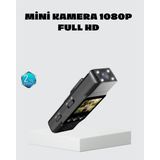 Glowify Store Mini Güvenlik Kamerası 1080P 3mp Fotoğraf 180° Ayarlanabilir Lens USB Şarjlı