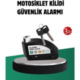 Glowify Store Titreşim Sensörlü Alarm Disk Kilidi Motosiklet Scooter Bisiklet