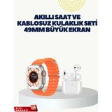 Glowify Store Watch 9 Max Akıllı Saat Kulaklık Seti Sağlık Takipli 45 mm Geniş Ekran