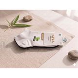 Glowilla Kadın Bambu Likralı Soket Çorap 3'lü Paket (36-40 Beden) - Siyah/beyaz/gri - 36 - 40
