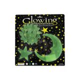 Glowing Yeşil Fosforlu 3'Lü Karanlıkta Parlayan Yıldız Ay Ve Güneş Duvar Sticker