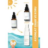 Glowmolecules Aydınlat Onar Koru 3'lü Set - Retinol Serum & Vitamin C Serum & Güneş Kremi