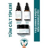 Glowmolecules Yaşlanma Karşıtı Nem Dengeleyici 3'lü Set: Retinol & Hyaluronic Asit & Nemlendirici Krem