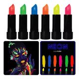 GlowPaint 6 lı Neon Boya – UV Işıkta Parlayan Makyaj Seti