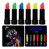 GlowPaint 6’lı Neon Boya – UV Işıkta Parlayan Makyaj Seti (5250)