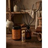 Glowria Amber Işıltısı 3’lü Ev Dekor Seti – Amber Bardak Mum, Oda Kokusu, Kibrit Fanusu -Mum Dekor Seti Konsept Mum - Sıgnature Home Collection