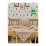 GLOYDEN Bebek Nevresim Takımı Müslin Yeşil 70x120 – Müslin Lastikli Çarşaflı