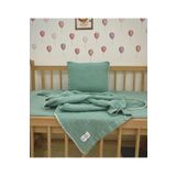 GLOYDEN Park Yatak Bebek Müslin Nevresim Takımı Yeşil 70x110