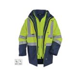 Glp Oxford 5+1 Reflektörlü Içi Çıkmalı Kışlık Parka Mont Sarı Lacivert Lacivert-Sarı