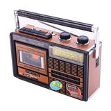 Glr FP-319U Nostaljik USB Sd Fm Radyo Kaset Çalar Müzik Player - Açık Kahverengi