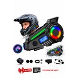 Glr K19 Kameralı Kask Kulaklığı Motosiklet İnterkom Bluetooth 5.4 Gps Sürüş Kayıt Cihazı