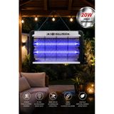 Glr Kf-6020 Sinek Öldürücü Lamba Uv Işıklı 20W Elektrikli Sivrisinek Tuzağı Işıklı Cihaz