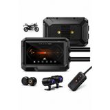 Glr T10 Motosiklet Kamera Kayıt Cihazı - Kablosuz CarPlay & Android Auto, Dual Kamera, GPS ve TPMS D