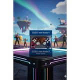 Glrtech P4A Kablosuz Oyun Kolu Double Motor Titreşimli Şarj Edilebilir Ps4 Uyumlu - Siyah - Kırmızı
