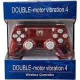 Glrtech P4K Kablosuz Oyun Kolu Double Motor Titreşimli Şarj Edilebilir Ps4 Uyumlu - Kırmızı - Beyaz