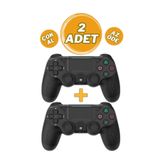 GLRTech Ps4 Joystick Tablet Telefon Pc PS 4 Uyumlu Titreşimli Oyun Kolu 2 Adet