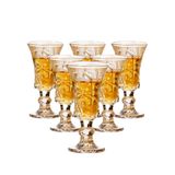 Glsairy Yuvarlak 36 ml Shot Bardağı, Kurşunsuz Cam, Şeffaf Ağır Tabanlı Shot Bardağı (6'lı Set)