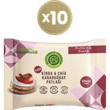 Glutensiz Fabrika Karabuğday Patlağı Kinoa & Chia (24 Gram x 10 Paket) Doğal ve Katkısız Atıştırmalık - 240 gr