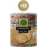 Glutensiz Fabrika Karabuğday Patlağı Sade 88 g x 12 Paket (Glütensiz & Vegan) - 1 kg