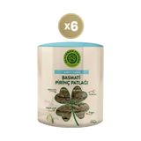 Glutensiz Fabrika Kaya Tuzlu Basmati Pirinç Patlağı 6 x 90 G