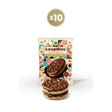 GLUTENSİZ FABRİKA LoopBite Bitter Çikolata Kaplamalı Basmati Pirinç Patlağı x 10 Paket (Glütensiz & Vegan)