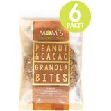 Glutensiz Mom's Natural Foods 6'lı Granola Bite Yer Fıstığı & Kakao Nibs İçeren Sağlıklı Atıştırmalık - 240 gr