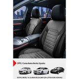 Gm Design Alcantara Serisi Lüks Oto Koltuk Kılıfı - (Opel Corsa-Astra-Vectra Uyumlu) - Füme