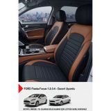 GM-DESIGN Mocha Taytüyü Oto Koltuk Kılıfı (FORD Focus-Fiesta-Escort Uyumlu)