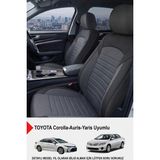Gm Design Mocha Taytüyü Oto Koltuk Kılıfı (Toyota Corolla-Auris-Yaris Uyumlu) - Füme