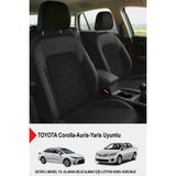 Gm Design Mocha Taytüyü Oto Koltuk Kılıfı (Toyota Corolla-Auris-Yaris Uyumlu) - Siyah