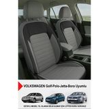 Gm Design Mocha Taytüyü Oto Koltuk Kılıfı (Volkswagen Bora-Golf-Jetta-Polo Uyumlu) - Füme
