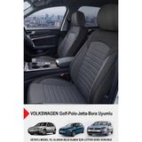 Gm Design Mocha Taytüyü Oto Koltuk Kılıfı (Volkswagen Bora-Golf-Jetta-Polo Uyumlu) - Füme