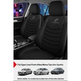 Gm Design Panther Serisi Keten Kumaş Oto Koltuk Kılıfı (Fiat Egea-Linea-Punto-Albea-Marea-Tipo-Uno Uyumlu) - Bej