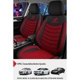 Gm Design Panther Serisi Keten Kumaş Oto Koltuk Kılıfı (Opel Corsa-Astra-Vectra Uyumlu) - Bordo