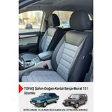 Gm Design Speed Serisi Pike Kumaş Oto Koltuk Kılıfı - (Tofaş Kartal-Şahin-Doğan-Serçe-Tempra Ile Uyumlu) - Füme