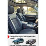 Gm Design Speed Serisi Pike Kumaş Oto Koltuk Kılıfı - (Tofaş Kartal-Şahin-Doğan-Serçe-Tempra Ile Uyumlu) - Siyah