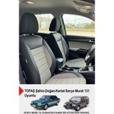 GM-DESIGN Speed Serisi Pike Kumaş Oto Koltuk Kılıfı - (TOFAŞ Kartal-Şahin-Doğan-Serçe-Tempra İle Uyumlu)