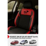 Gm Design Thor Tay Tüyü Oto Koltuk Kılıfı (Peugeot 206-207-208-306-307-407- Uyumlu) - Kırmızı