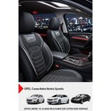 Gm Design Titanyum Serisi Lüks Keten Oto Koltuk Kılıfı (Opel Corsa-Astra-Vectra Uyumlu) - Beyaz