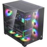 GM Game Master F-7 Lite V2 Gaming Atx Akvaryum Kasa Uzaktan Kumandalı 7 Rgb Fan - 750 W