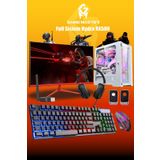 GM Game Master Full Sistem Set Hydra RX580 Ryzen 5 5500 16GB RAM 512GB M.2 RX580 8GB 23.8" 165hz Monitör Gaming Pc