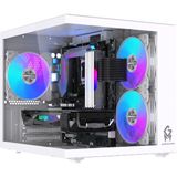 GM Game Master Gm-X1 Tuştan Değişmeli 3x Rgb Fanlı Gaming Mini Akvaryum M-Atx Beyaz Kasa - Yok