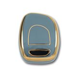 GMA KEYS Clio 1, 2, Kangoo 1 Buton Nano Anahtar Kılıfı Gri Gold Altın Renk 1.ci Kalite