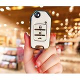 Gma Keys Honda Civic Fc5 Crv Hrv Uyumlu Sustalı Lüks Nano Anahtar Koruma Kılıfı Beyaz Renk 1 . Kalite